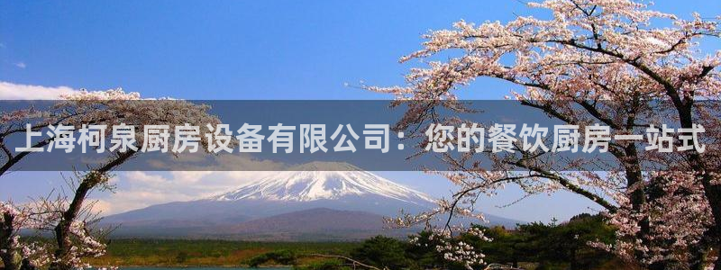 尊龙凯时ag旗舰厅：上海柯泉厨房设备有限公司：您的餐饮厨房一