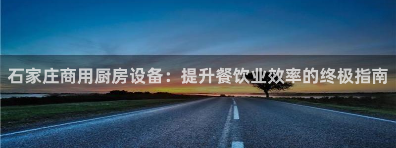 尊龙注册码：石家庄商用厨房设备：提升餐饮业效率的终极指南