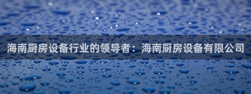 尊龙凯时ag旗舰厅试玩：海南厨房设备行业的领导者：海南厨房设