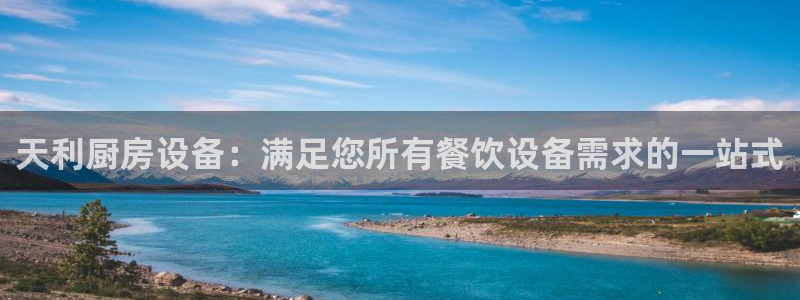 尊龙ag：天利厨房设备：满足您所有餐饮设备需求的一站式