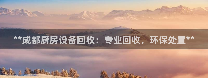 尊龙凯时平台正规吗：**成都厨房设备回收：专业回收，环保处置