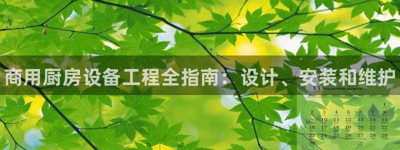 尊龙凯时人生就是搏!平台：商用厨房设备工程全指南：设计、安装